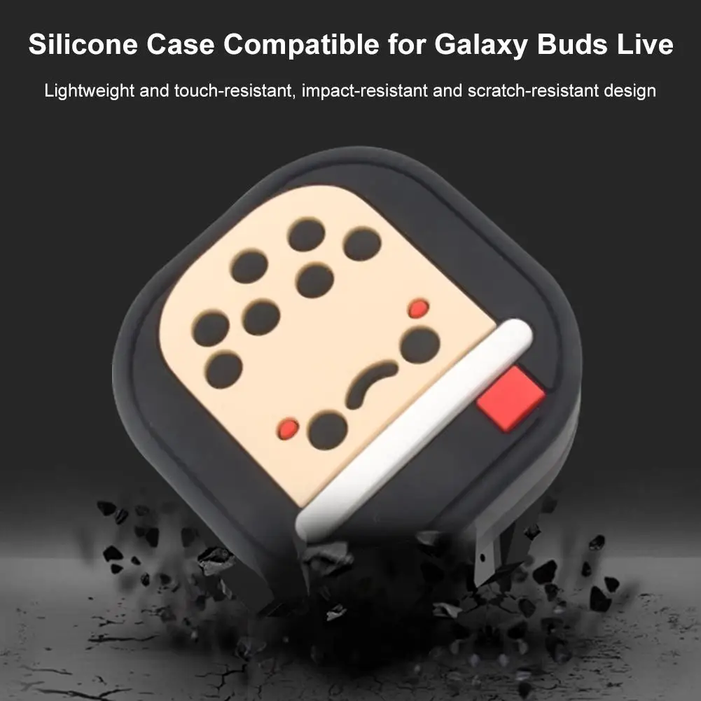 

Earphone Cases Buds Live Wireless Headset Case Cute Cartoon Soft Silicone Case Protective Headphone Cover For Samsung Galaxy Hot