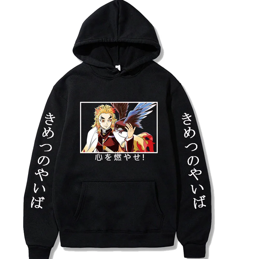 

Demon Slayer Anime Hoodie Fashion Pullovers Tops Long Sleeves Winter Oversize