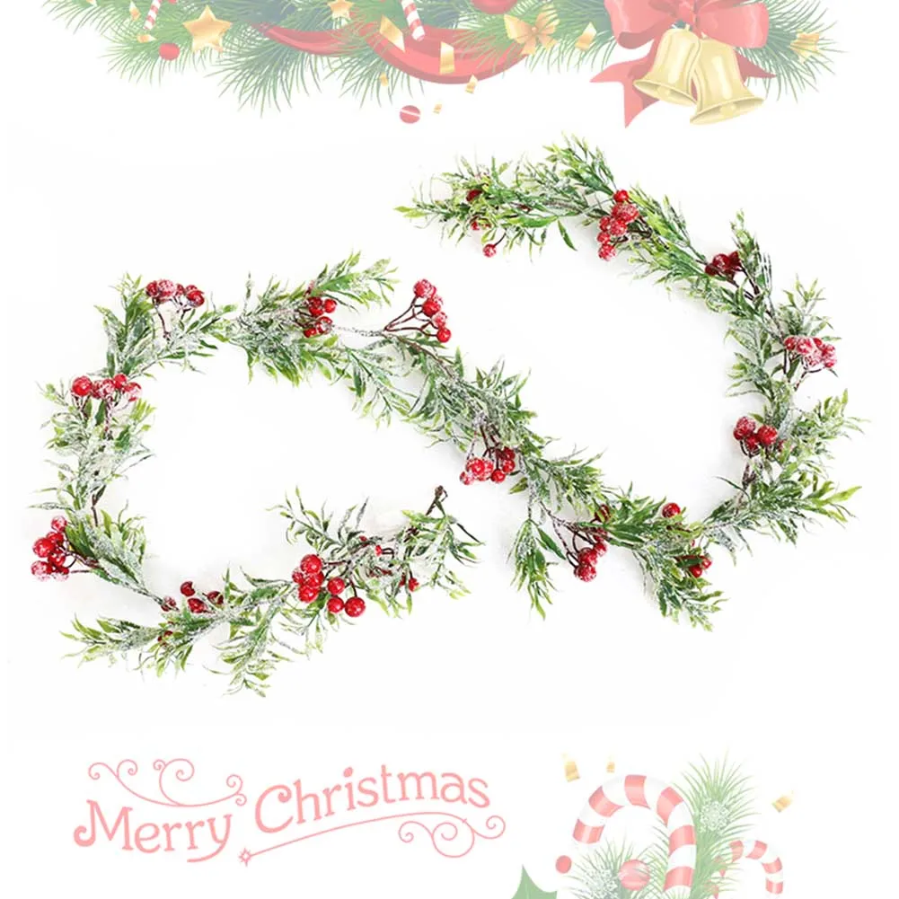 Вечерние искусственные двери Рождественский венок украшение для дома висячая