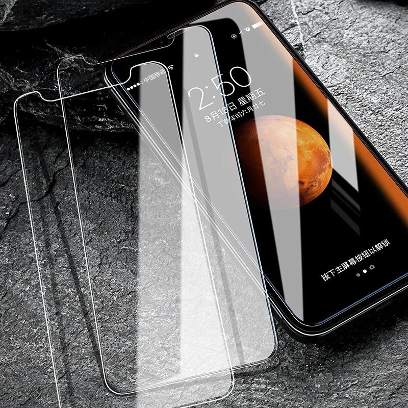 2 шт. прозрачная защитная пленка для iphone 7 8 6s plus закаленное стекло 11 pro max X XS XR