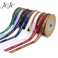 jojo bows 10mm 10m grosgrain stain ribbon for crafts letter printed tape for needlework gift wrapping home decoration diy bows