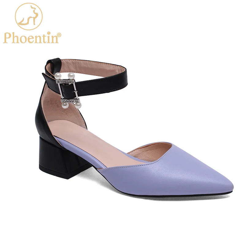 Женские туфли-лодочки Phoentin светло-голубые туфли с ремешком на щиколотке и