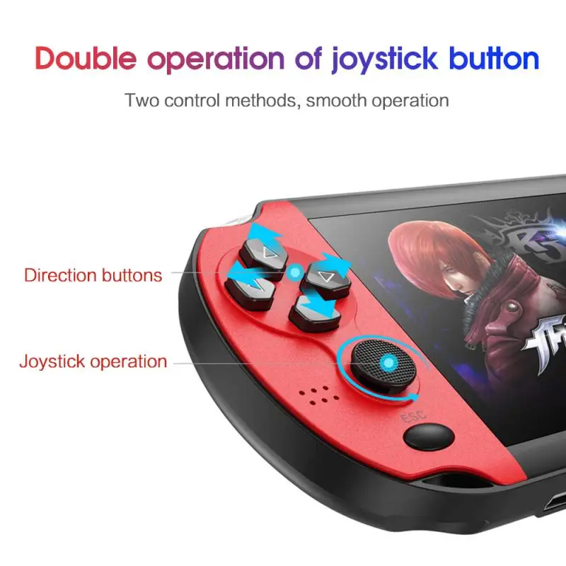 

4.3-inch Game Console Nostalgic Classic Dual-Shake Game Console 8G Built-in 10,000 Games Support MP4 Video Player/E-book