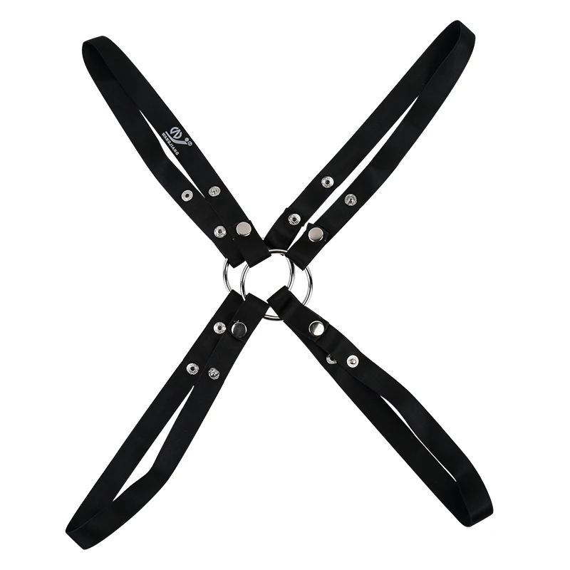 Men Gay wear Lingerie Halter Elastic Body Chest Harness Bondage Belt Costumes Erotic Slave Straps Faux Leather | Тематическая