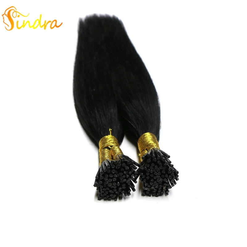 Sindra волосы светлого цвета кератиновые удлинители I Tip для наращивания волос