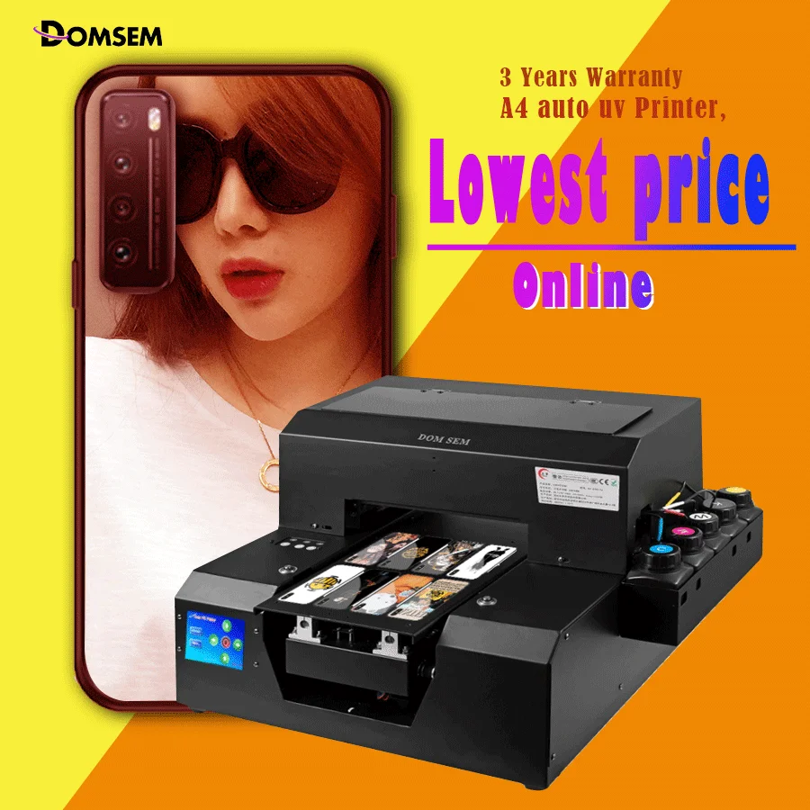 DOMSEM полуавтоматические УФ принтеры A4 размер струйный принтер 110 В 220 Портативный