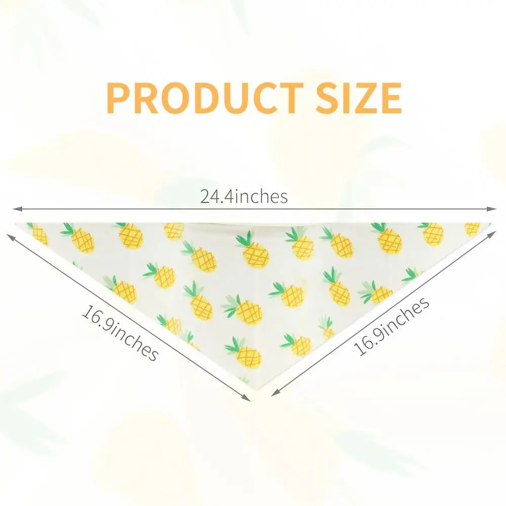 

Fruit Pattern Bib Comfortable Pet Triangle Scarf Dog Triangle Bib Fruit Style Bandana Easy To Match