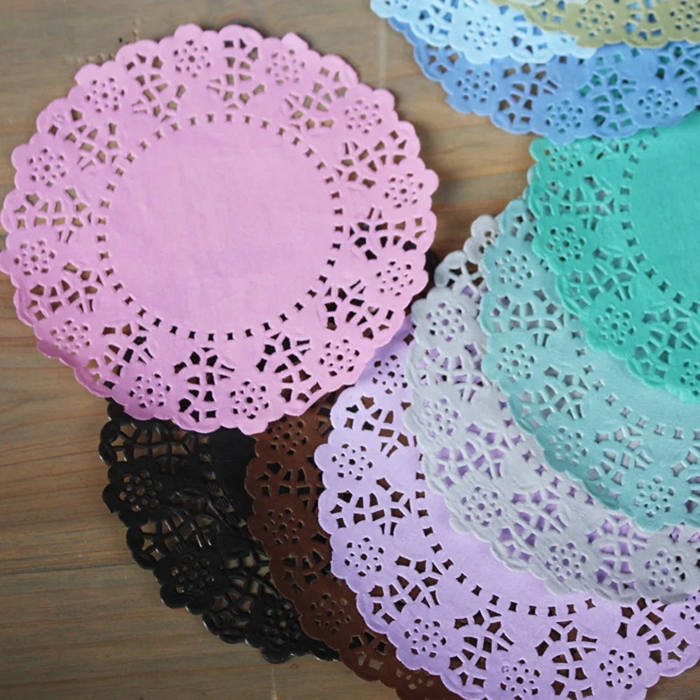200 шт./лот 4 5 ''кружевные декоративные бумажные салфетки сделай сам