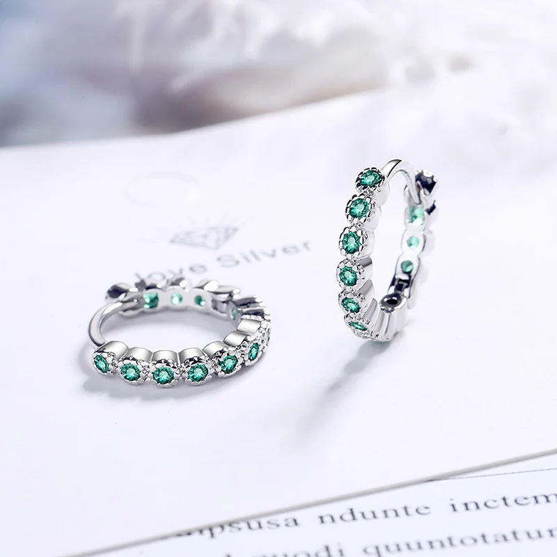 Classic Hoop Earrings Jewelry For Women Small Simple Huggie Tiny Zirconia Stone Stud Thin Circle Earring Piercing Jewelry Gifts