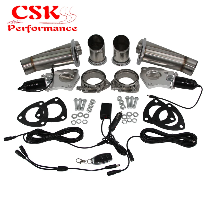 Двойной выхлопной выпускной клапан Catback вырез система E-Cut клапанов комплект