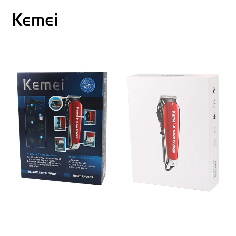 

Kemei-2611 Professional Barber Hair Clipper Powerful Machine Hair Trimmer For Men Electric Cutter 9W Hair Cutting Machine 2611