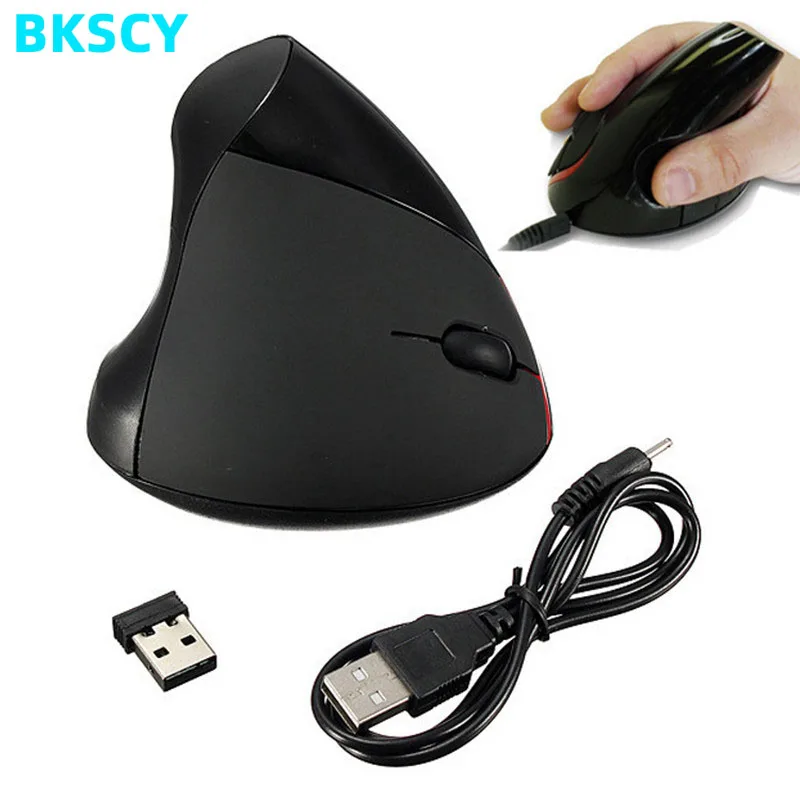 

BKSCY эргономичная беспроводная мышь 2,4 ГГц оптическая здоровая мышь 5 кнопок с переключателем dpi Вертикальная мышь для компьютера ПК ноутбука