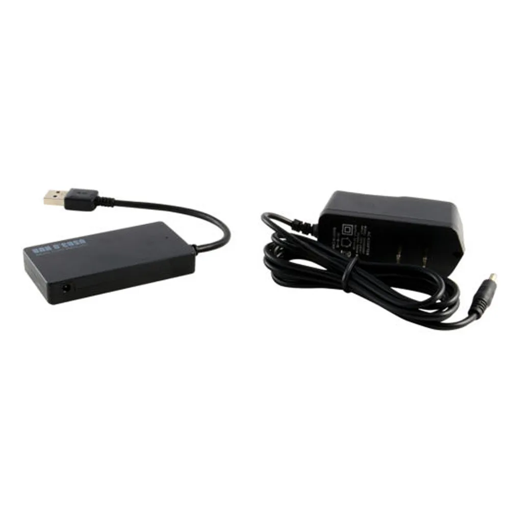 

Powered 4-Port USB 3.0 Hub 5Gbps Portable Compact for PC Laptop Desktop 5V 2A (10W) Power Adapter USB 2.0 480Mbps 5Gbps