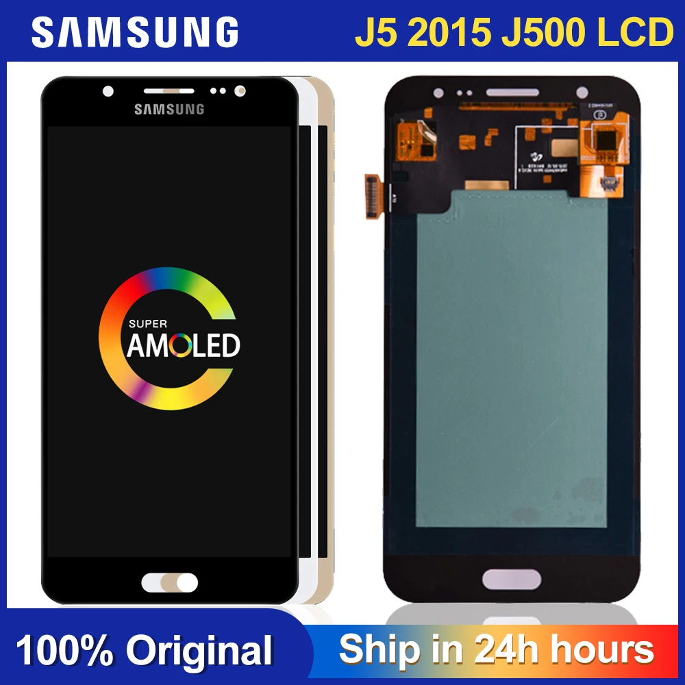 J500 LCD для Samsung Galaxy J5 2015 J500F J500FN J500H Super AMOLED дисплей кодирующий преобразователь