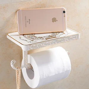 antique brass white toilet tissue roll paper holder black mobile phone shelve towel storage rack robe hook bathroom accessory free global shipping