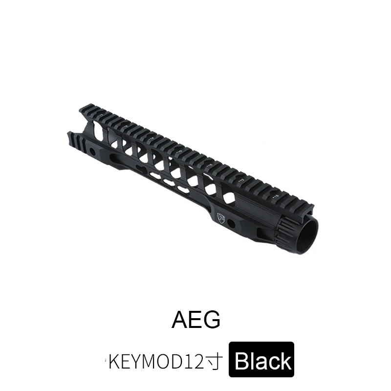 1" 14" бесплатный поплавок Keymod M-lok страйкбол гель бластер Handguard Пикатинни для охоты тактический прицел крепление - Цвет: 12 in keymod bk AEG