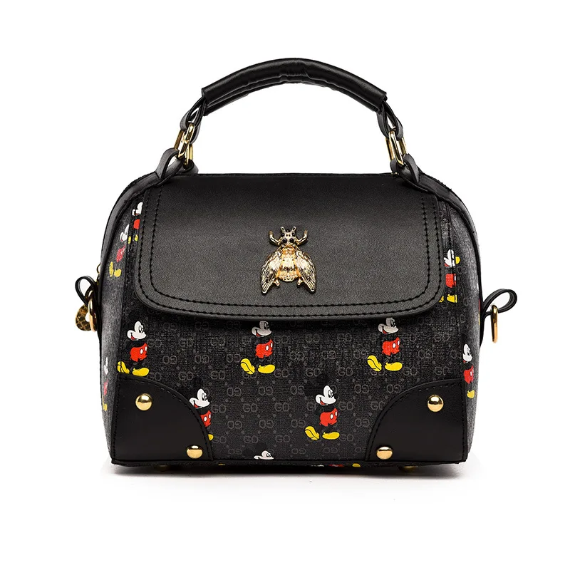 

Disney New 2021 Fashionable Simple Super Popular Cartoon Mickey Women's Handbag Shoulder Messenger Bag Women's Bag