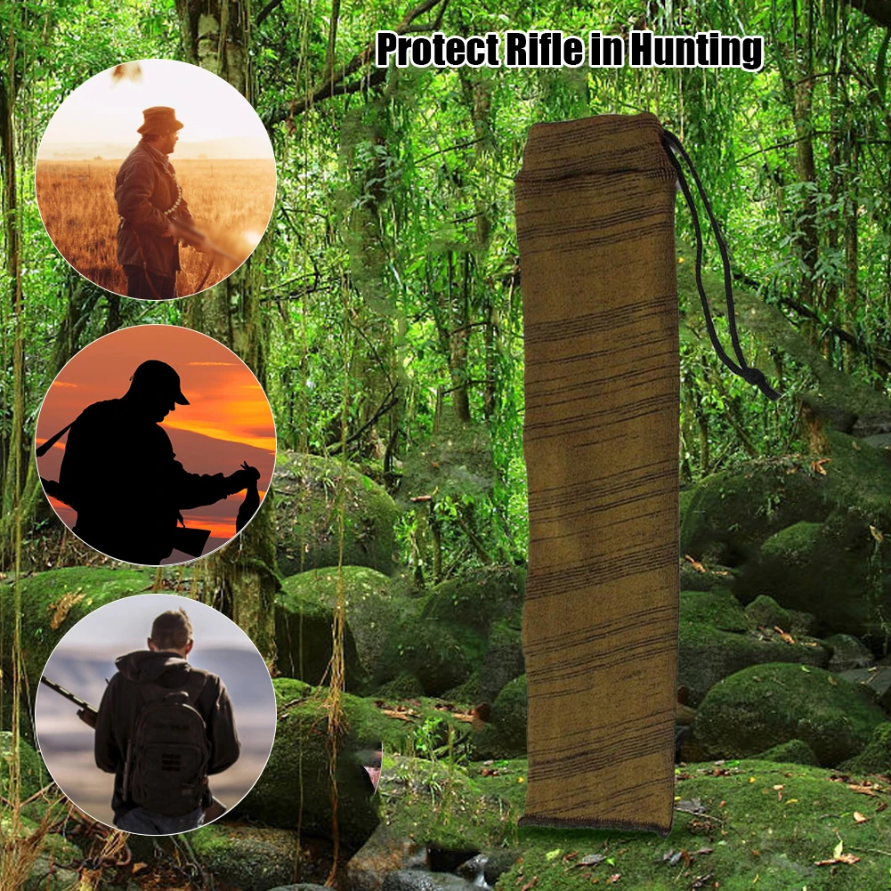 

Dustproof Socks Outdoor Rifle Equipment Knitting Hunting Gun Protector Cover Moistureproof Storage Sleeve Case