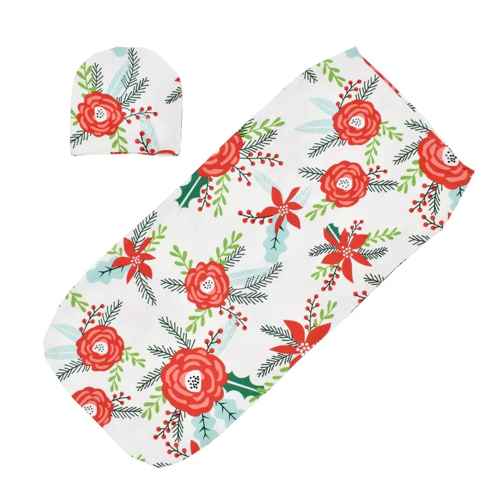 Новорожденные пеленки Новогодняя повязка на голову 2 шт./компл. детский цветочный
