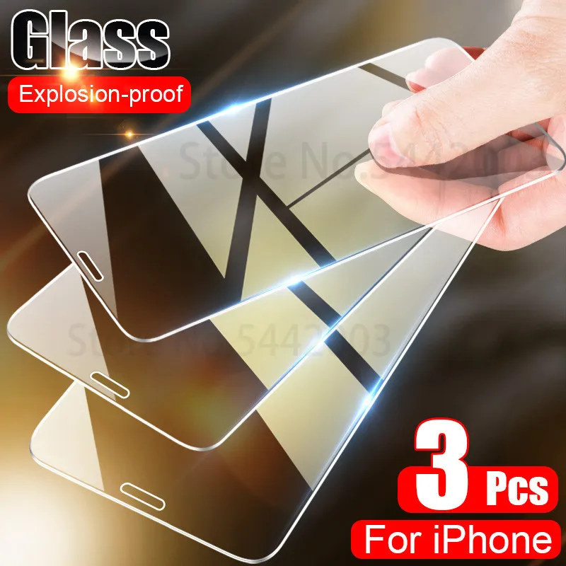 Защитное стекло закаленное для iPhone 11 Pro/X/XS Max/XR/7/6/6s/SE|Защитные стёкла и плёнки