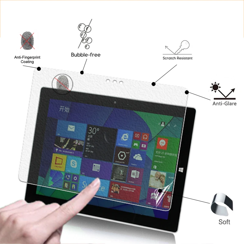 

Premium Anti-Glare screen protector matte film For Microsoft Surface 3 10.8" tablet anti-fingerprint protective film