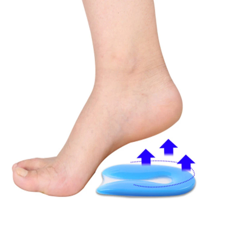 2 шт боли в ногах силиконовый гель u-образная Подошвенная фасциит пятки протектор