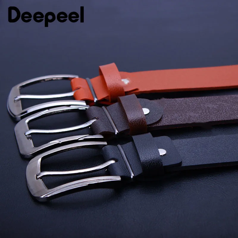 Deepeel 2 шт. 4*100 см Мужской винтажный ремень с пряжкой кожаный Пряжка из сплава