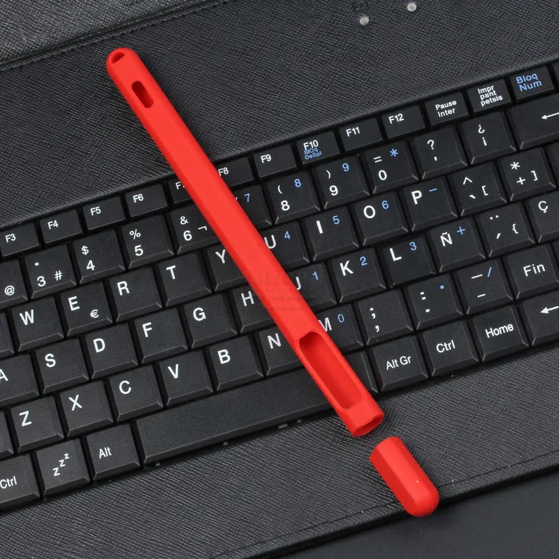 Red Мягкий силиконовый чехол для Apple Pencil 2 для iPad Pencil 2-го поколения, крышка с наконечником, держатель для планшета, стилус, чехол - Цвета: Red