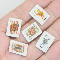 resin flat back poker playing cards dollhouse miniaturesscrapbook card making embellishmentsnail art decorations