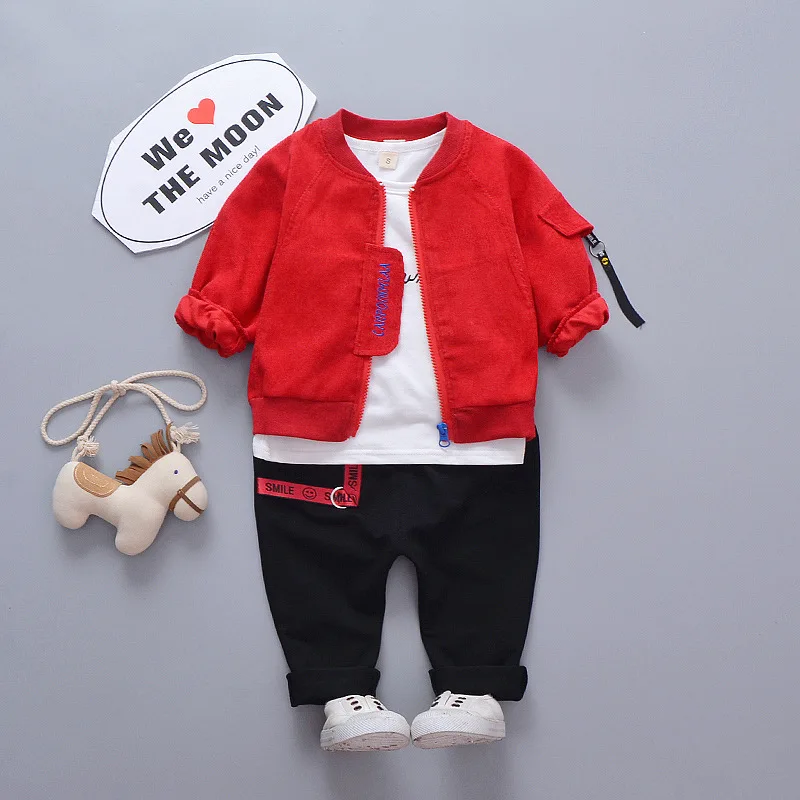 Коллекция 2019 года весеннее пальто футболки и штаны комплекты одежды из 3