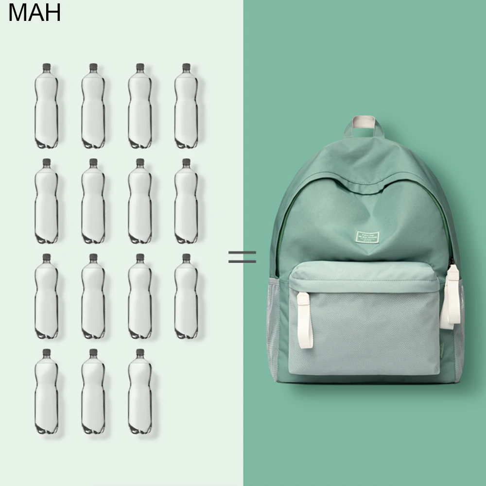Рюкзак для женщин водонепроницаемый ноутбука мАч зеленый экологичный|Мужские