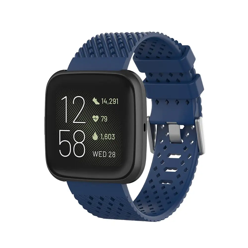 Ремешок спортивный для Fitbit Versa 2/Versa Lite водонепроницаемый силиконовый дышащий