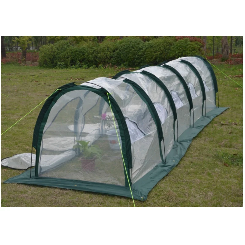 5m PE Tunnel Garden Cold Insulation Cover Removable Plant Tent Succulent Greenhouse Rainwater Waterproof Portable Greenhouse