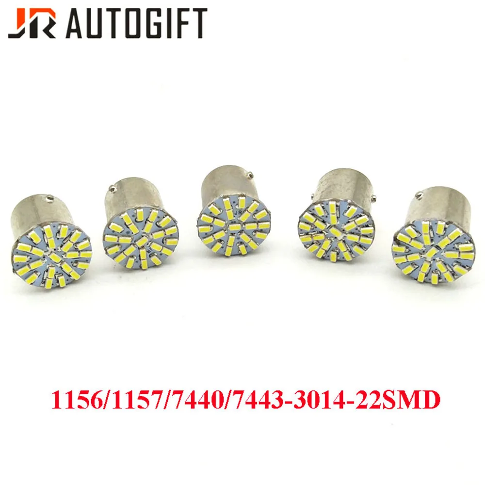 200PCS 12V 24V S25 22 SMD P21W 1156 BA15S 3014 22 светодиодная Автомобильная Поворотная лампа хвост парковка светильник обратный светильник тормозной светильник, сигнализирующий фонарь