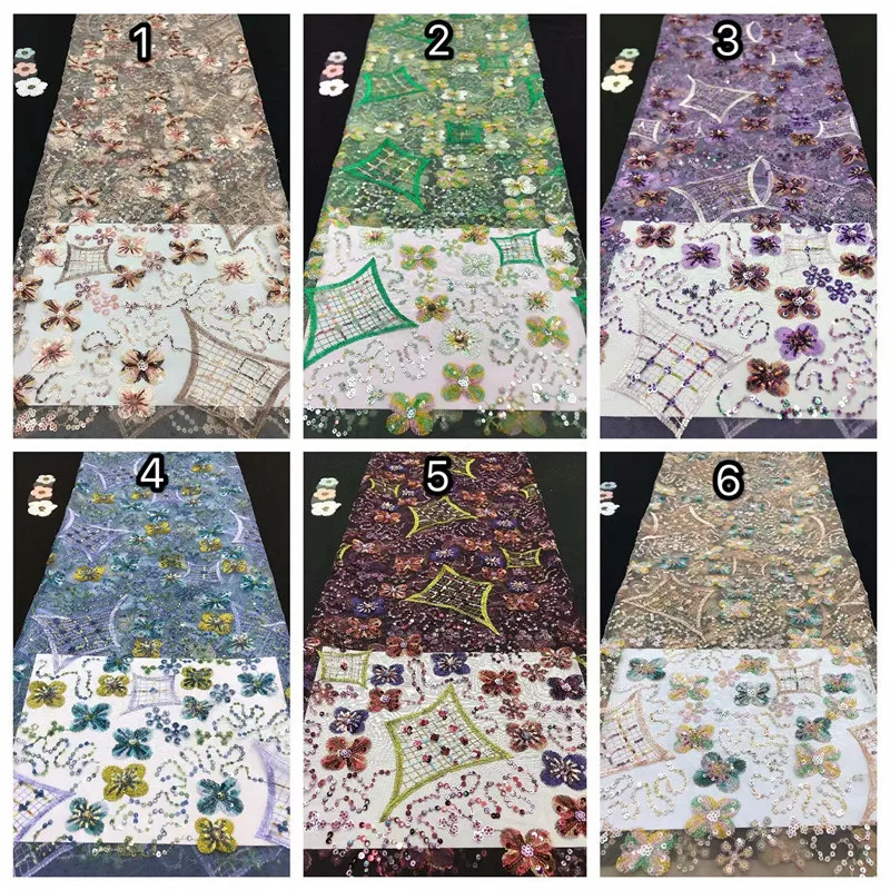 2020 последние французские нигерийские кружева ткань 3D цветок Высокое качество