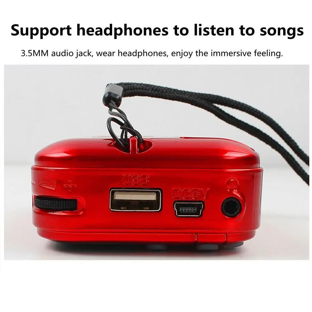 

Portable Radio Music Player M128 Radio MP3 Mini Audio Portable Player Card Music Speaker Elderly For The B4N2