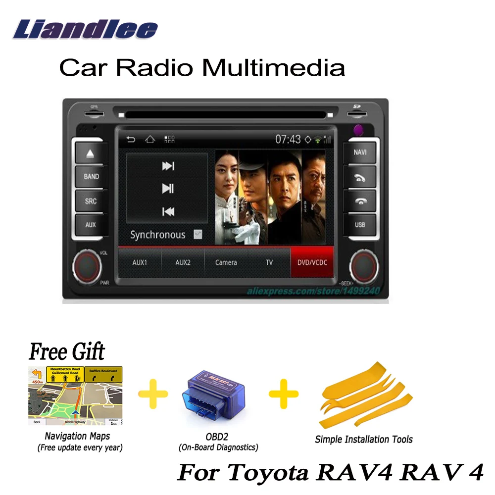 Liandlee для Toyota RAV4 RAV 4 2000 ~ 2005 2 Din Автомобильный Android GPS навигация карты радио CD DVD плеер