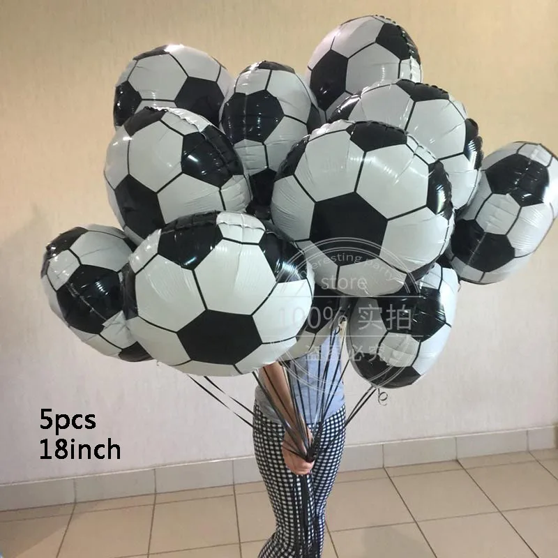 Большой золотой трофей футбольный баннер 18 дюймов Футбол фольги воздушный шар