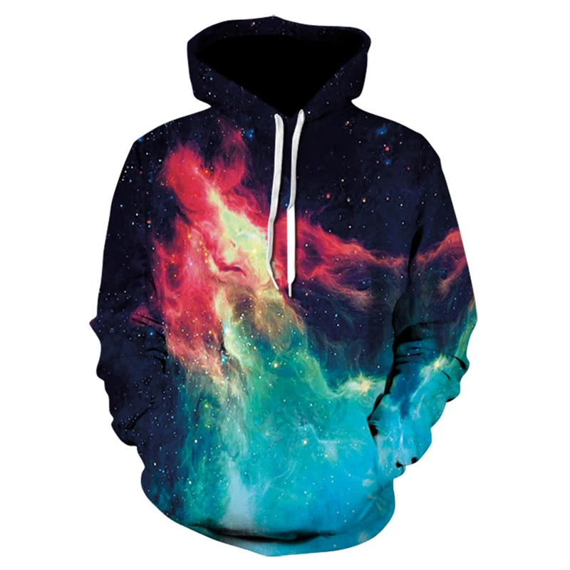 

Толстовка мужская с 3D-принтом звездного неба, модный Повседневный пуловер, уличный Топ в стиле хип-хоп, в стиле Харадзюку, весна-осень
