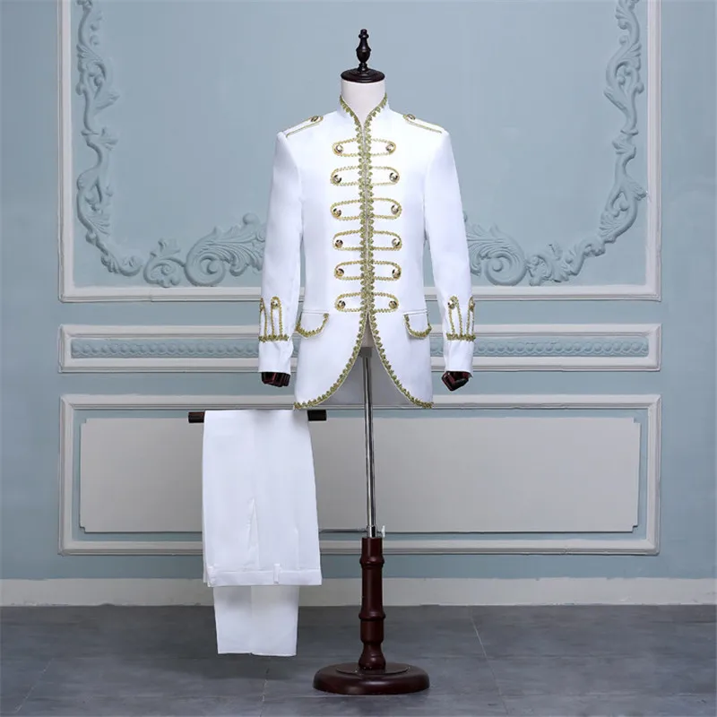 Мужской костюм для косплея двубортный приталенный в стиле ретро принца