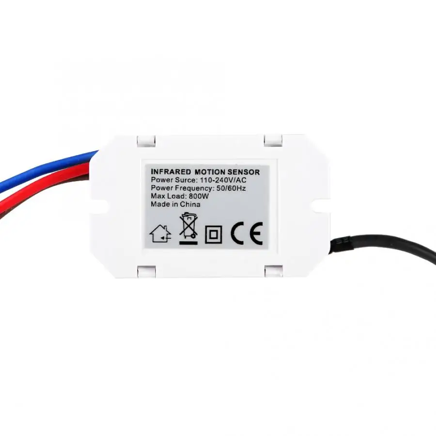 110-240V Mini Adjustable High Sensitivity Time Delay PIR Infared Motion Sensor Switch Hot Sale | Безопасность и защита