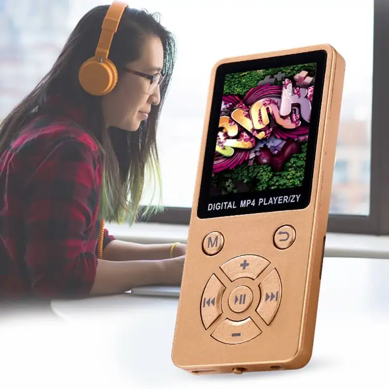 Блестящий Мини медиаплеер MP4 с USB зажимом и ЖК экраном поддержка TF карты 32 ГБ