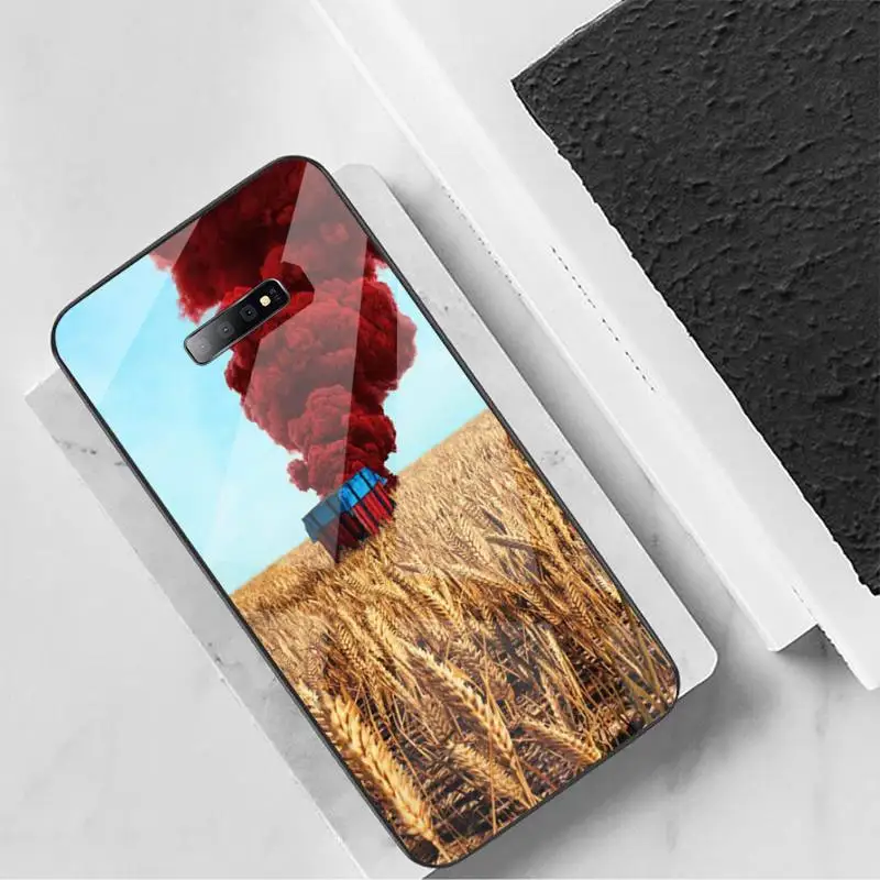 

Pubg hot game gun Phone Case Tempered glass For Samsung S6 S7 edge S8 S9 S10 e plus note8 9 10 pro coque cover funda