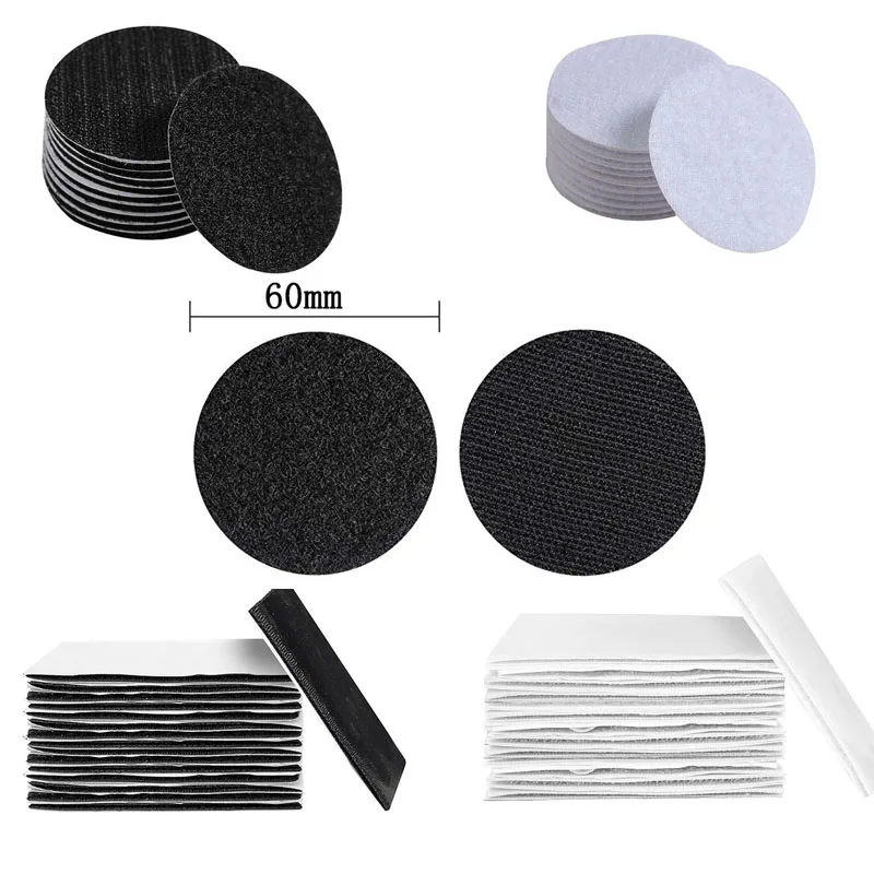 5 10 парт/Лот 60 мм прочная самоклеящаяся застежка магнитная клейкая лента для