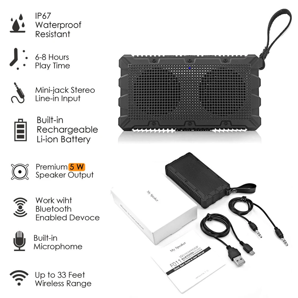 Портативная беспроводная Bluetooth-колонка портативная мини-карманная