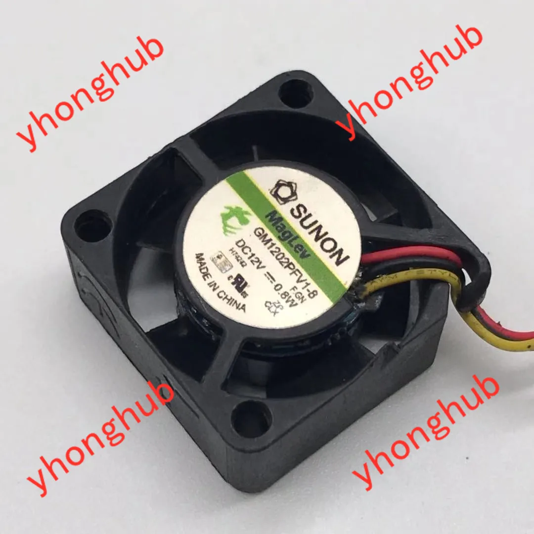 SUNON GM1202PFV1-8 F.GN Вентилятор охлаждения сервера DC 12 В 0,8 Вт 25x25x10 мм, 3 провода