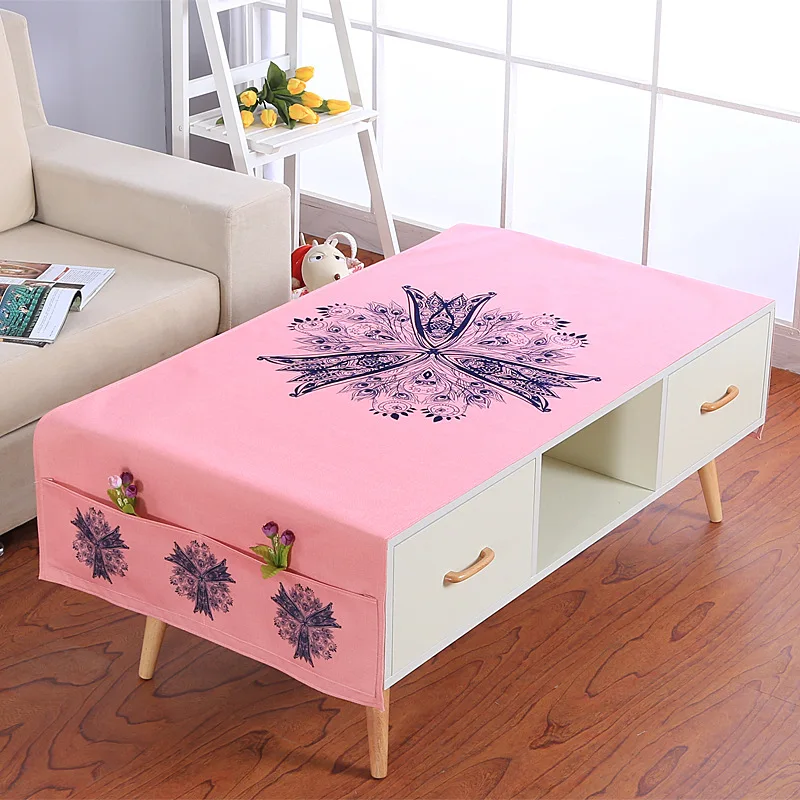 Чайная скатерть с забавными рисунками чехол для маленькой скатерти боковыми