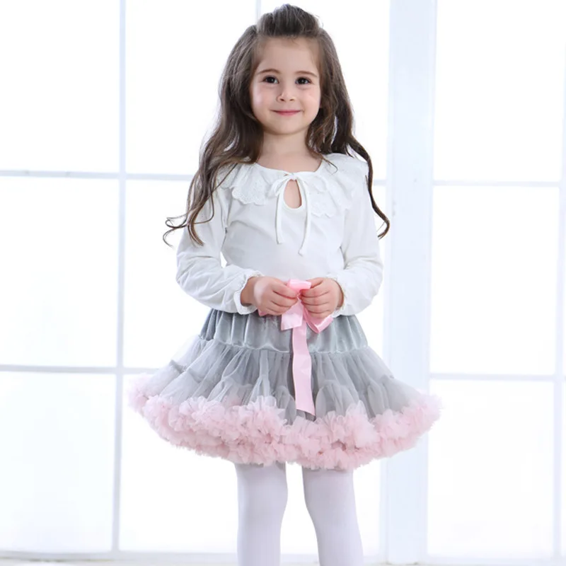 Юбка пачка для маленьких девочек пышная детская балетная юбка юбки Юбки