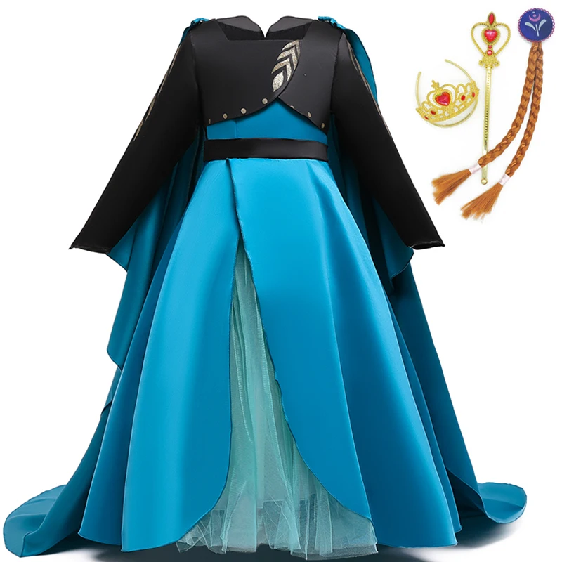 Платье принцессы Эльзы и Анны Костюм для костюмированной вечеринки Детское