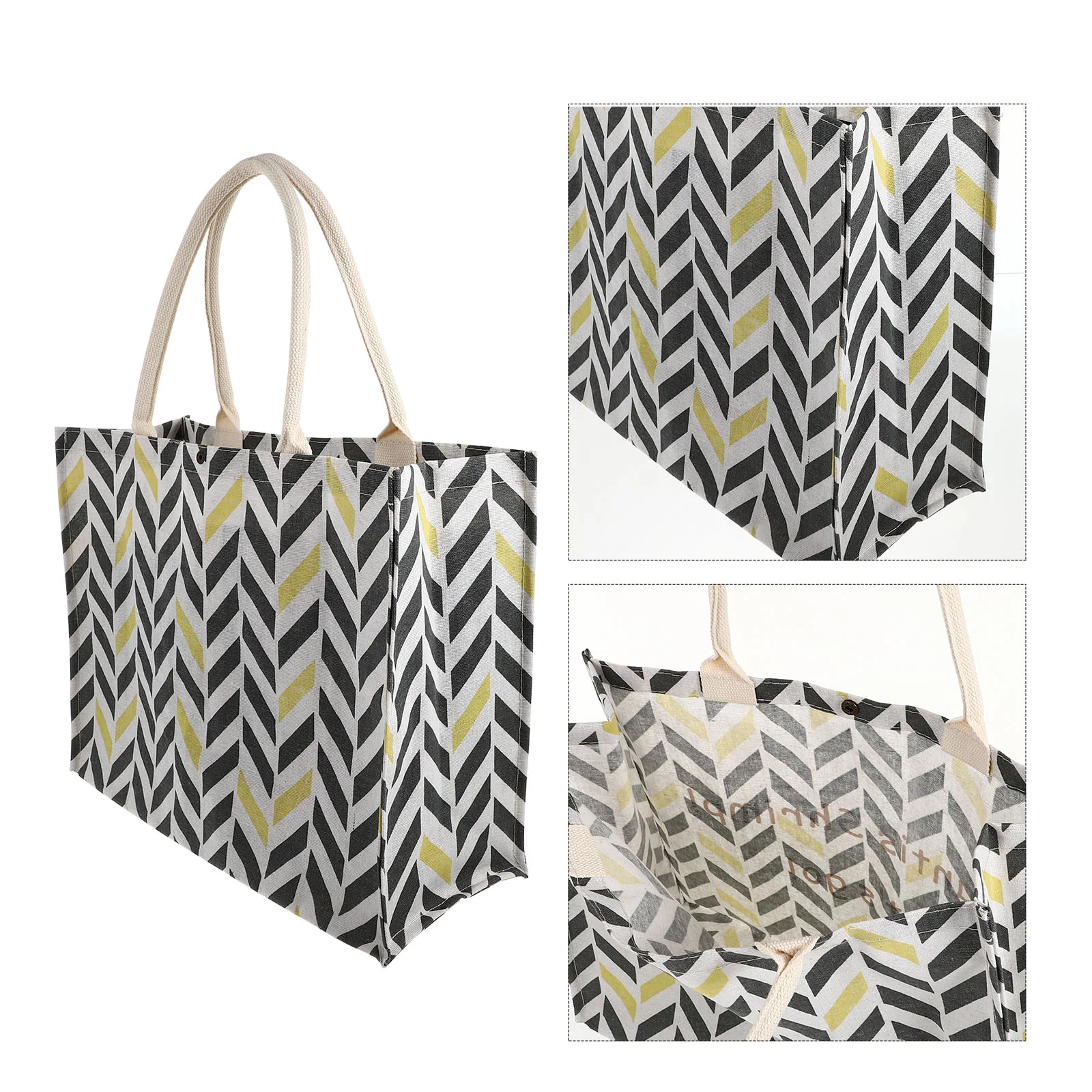 

1 шт., многоразовая сумка для покупок из хлопка и льна